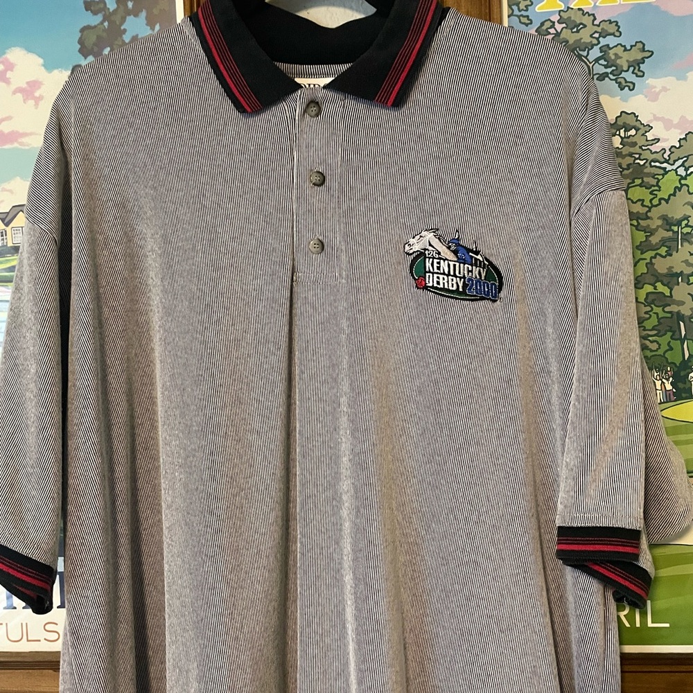 Vintage 2000 Kentucky Derby Polo Shirt XL Diport USA 126th